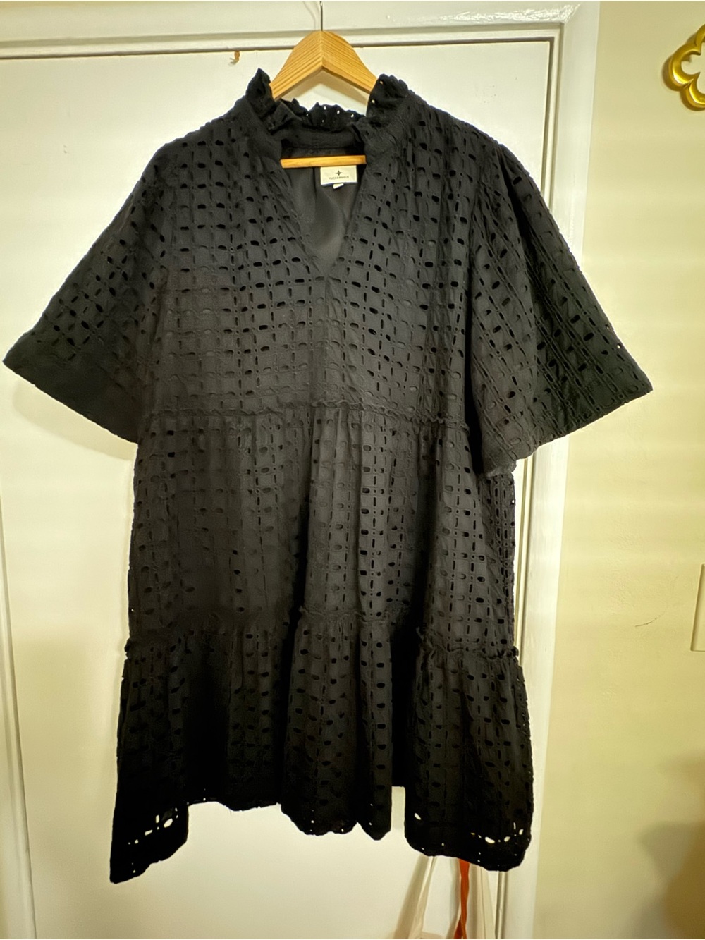 Tuckernuck Black Eyelet Midi Dress